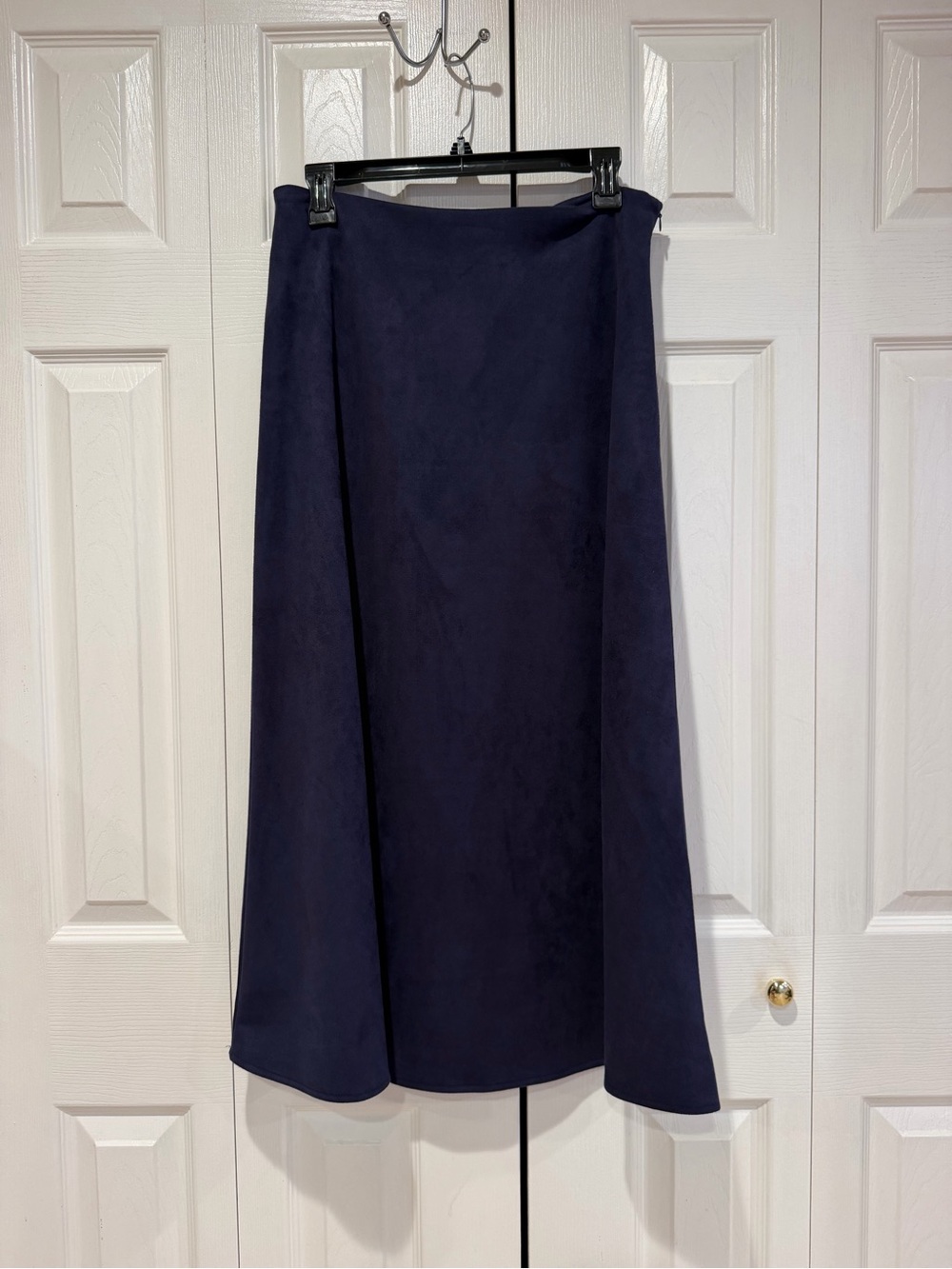 Philosophy Navy A-Line Midi Skirt